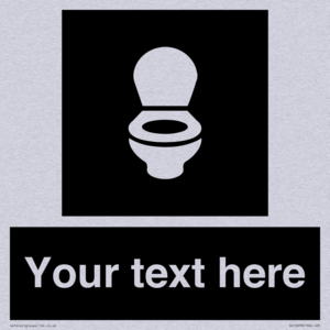 Custom information: black panel wc toilet